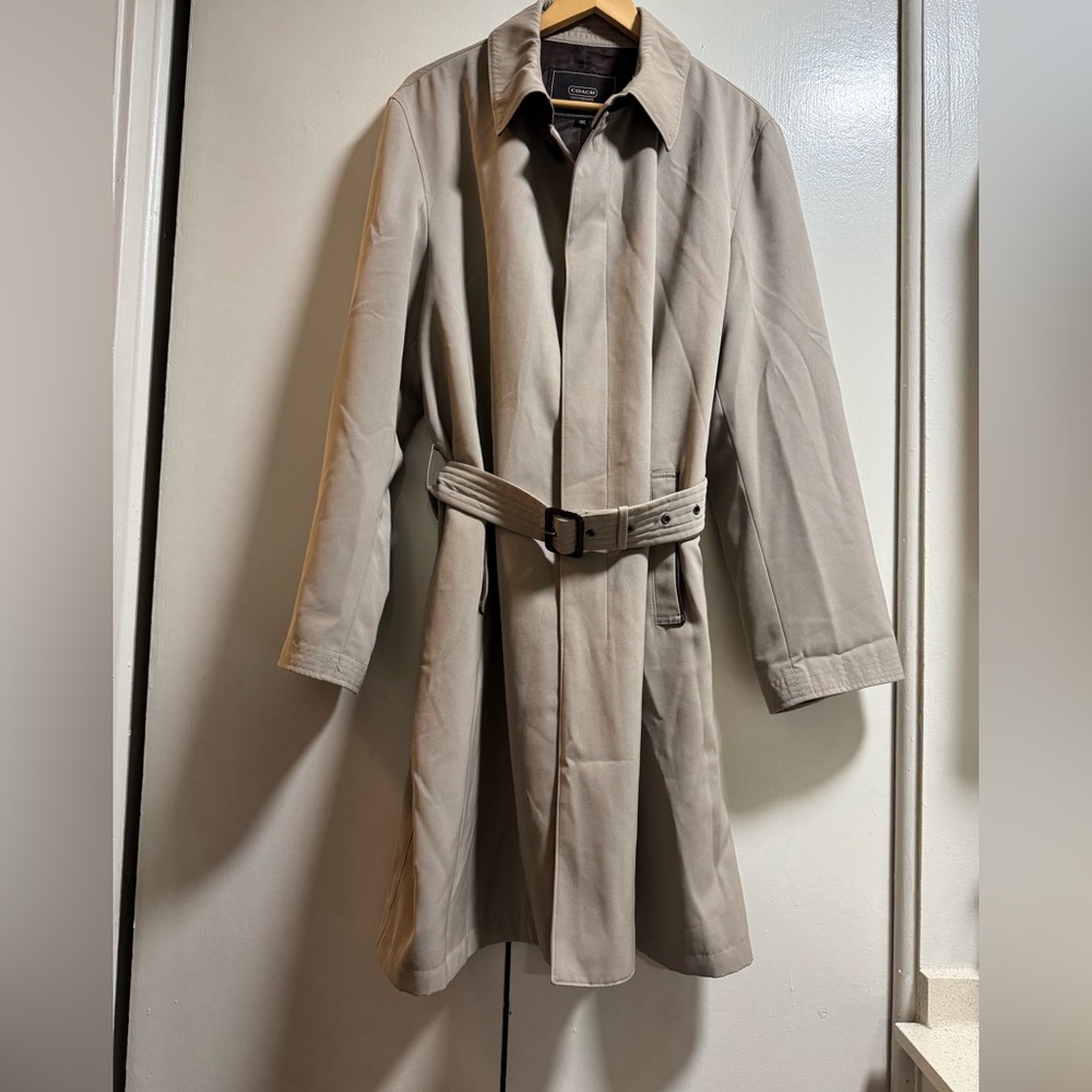 Coach Tan Trench Coat